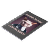 I'm Not Bossy, I'm The Boss - Funny Boss Cat Notizblock (Linke Seite)