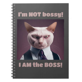 I'm Not Bossy, I'm The Boss - Funny Boss Cat Notizblock