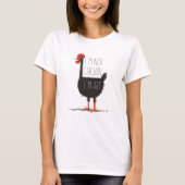 I'm Not Chicken, I'm Art - Quirky Retro T Shirt (Vorderseite)