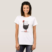 I'm Not Chicken, I'm Art - Quirky Retro T Shirt (Vorne ganz)