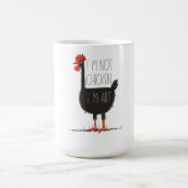I'm Not Chicken, I'm Art - Quirky Retro T Shirt Kaffeetasse (Mittel)