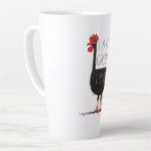 I'm Not Chicken, I'm Art - Quirky Retro T Shirt Milchtasse (Linke Ecke)