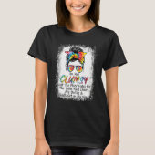 I'm Not Clumsy Funny Sayings Sarcastic Messy Bun T-Shirt (Vorderseite)