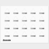 I'm Not Conceited, i'm Just Perfect Dreieckiger Aufkleber (Blatt)