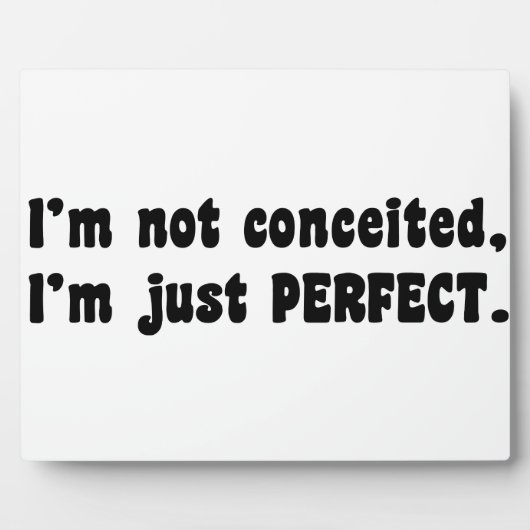 I'm Not Conceited, i'm Just Perfect Fotoplatte (Vorderseite)