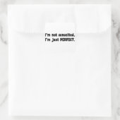I'm Not Conceited, i'm Just Perfect Quadratischer Aufkleber (Tasche)