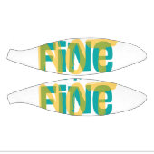 I'm (Not) Fine - Sarcastic Humor T Shirt Mini Basketball (Panele)