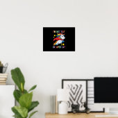 Im Not Gay Im Super Gay Pride LGBT Flag Unicorn Poster (Heimbüro)