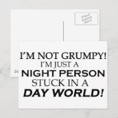 IM NOT GRUMPY POSTKARTE (Vorne/Hinten)