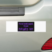 im_not_handicapped_im_just autoaufkleber (Auf Auto)