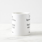 I'm Not Ignoring You, Im thinking about Darts Kaffeetasse (Mittel)