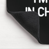 I'm Not In Charge, Gag Uni-adults Black Small Sarc Mousepad (Ecke)