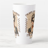 I'm not Just a Mom I'm a Diva Mother's Day Milchtasse (Vorderseite)