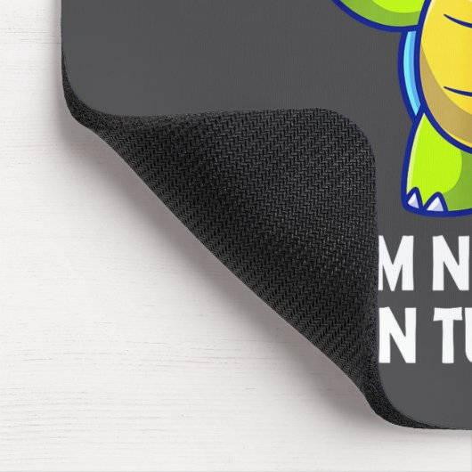 I'm Not Late I'm On Turtle Time Funny Turtle Men W Mousepad (Ecke)
