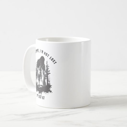 I'm Not Lost I'm Just 67 Meme  Kaffeetasse (Vorderseite Links)