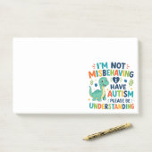 I'm not misbehaving, I have autism Post-it Klebezettel (Auf Schreibtisch)
