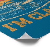 I'm Not Old I'm Clic Funny Car Graphic Men Dad Pap Poster (Ecke)