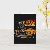 I'm Not Old I'm Clic Funny Car Graphic Old Man Fat Karte (Gelbe Blume)