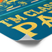 I'm Not Old I'm Clic Papa Funny Car Grandpa Quote  Poster (Ecke)