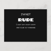 Im not RUDE Postkarte (Vorderseite)