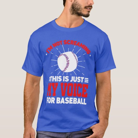 Im Not Screaming Coaching Sports Coach Baseball fu T-Shirt (Vorderseite)