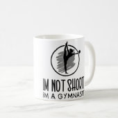 Im Not Short Im A Gymnast Cheerleading Kaffeetasse (VorderseiteRechts)