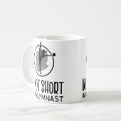 Im Not Short Im A Gymnast Cheerleading Kaffeetasse (Vorderseite Links)