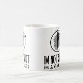Im Not Short Im A Gymnast Cheerleading Kaffeetasse (Mittel)