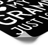 I'm Not Siled My Gramps Just Loves Me Funny Granhi Poster (Ecke)