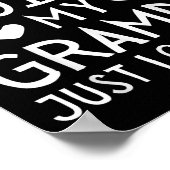 I'm Not Siled My Grampy Just Loves Me Funny Granhi Poster (Ecke)