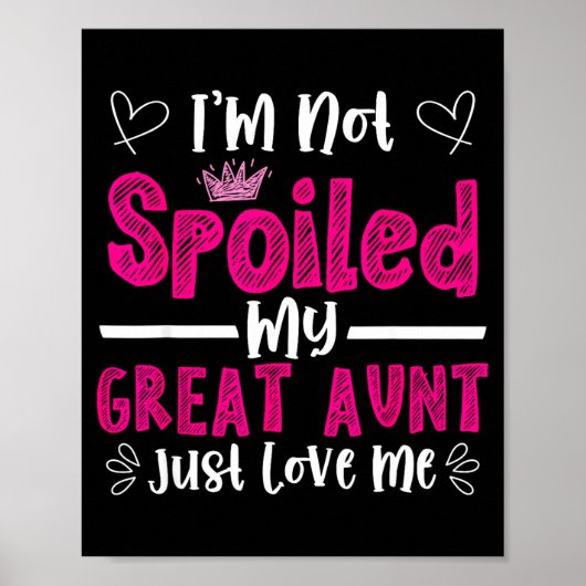 I'm Not Siled My Great Aunt Just Loves Me Great Ni Poster (Vorne)