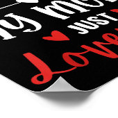 I'm Not Siled My Mom Loves Me Daughter Son Family  Poster (Ecke)