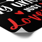 I'm Not Siled My Uncle Loves Me Nephew Niece Match Poster (Ecke)