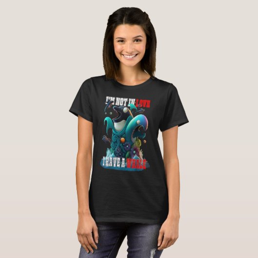 I'm not Single I have a Whale  Valentine FIsh Ocea T-Shirt (Vorne ganz)