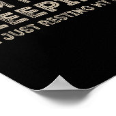 I'm Not Sleeng I'm Just Resting My Eyes Funny Quot Poster (Ecke)