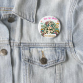 "I'm not slow, I'm intentional - Retro knitting hu Button (Beispiel)