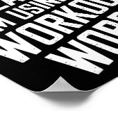 I'm Not Swearing I'm Using My Workout Words Gym Hu Poster (Ecke)
