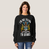I'm Not Yelling I'm Guyanese Retro Distressed Guya Sweatshirt (Vorne ganz)
