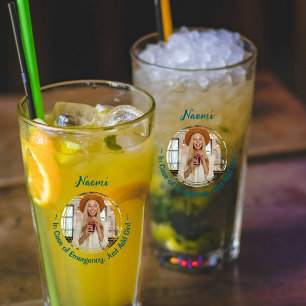 "Im Notfall einfach Gin hinzufügen" Foto Glas