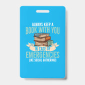 Im Notfall immer ein Buch mit Ihnen Behalten Ausweis (Rückseite)