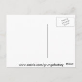 Im Notfall ... Lauf wie Hell Postkarte (Rückseite)