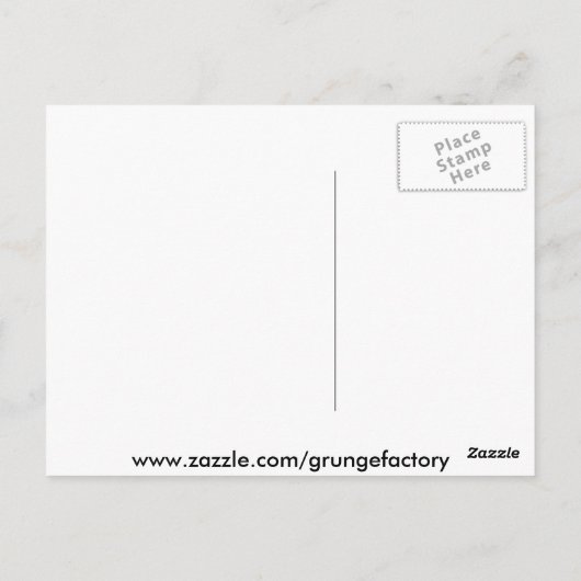 Im Notfall ... Lauf wie Hell Postkarte (Rückseite)