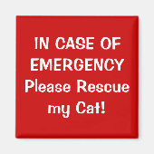 Im Notfall Magnet (Vorne)