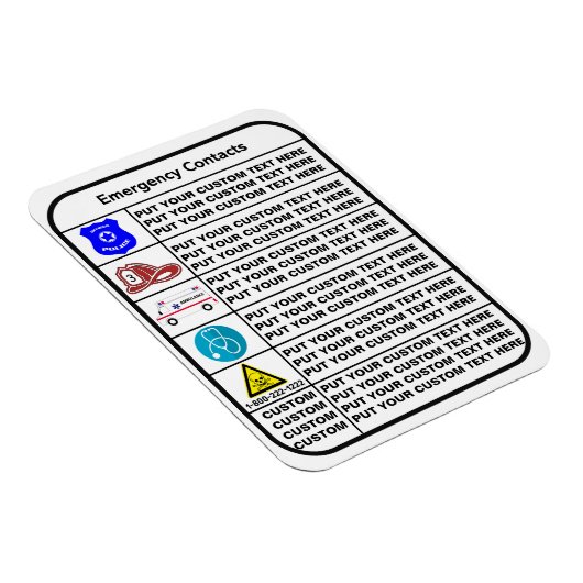 im Notfall Magnet (Rechte Seite)