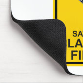 Im Notfall meine Klarinette zuerst Gerettet Mousepad (Ecke)