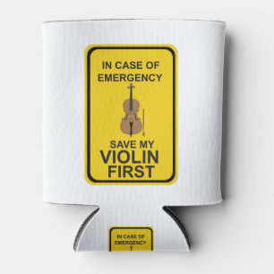 Im Notfall meine Violine zuerst Gerettet Dosenkühler