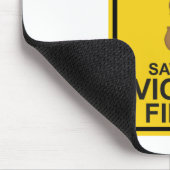 Im Notfall meine Violine zuerst Gerettet Mousepad (Ecke)
