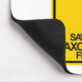 Im Notfall Rettete mein Saxophon zuerst Mousepad (Ecke)