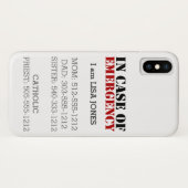 Im Notfall Telefon-Kasten Case-Mate iPhone Hülle (Rückseite (Horizontal))