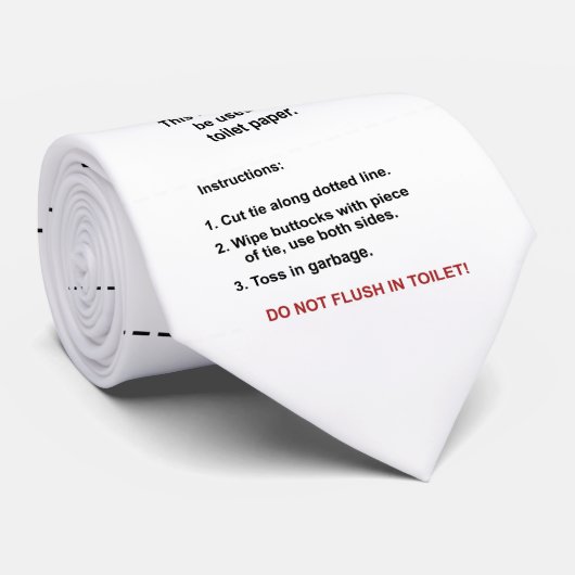 Im Notfall - Toilettenpapier Krawatte (Gerollt)